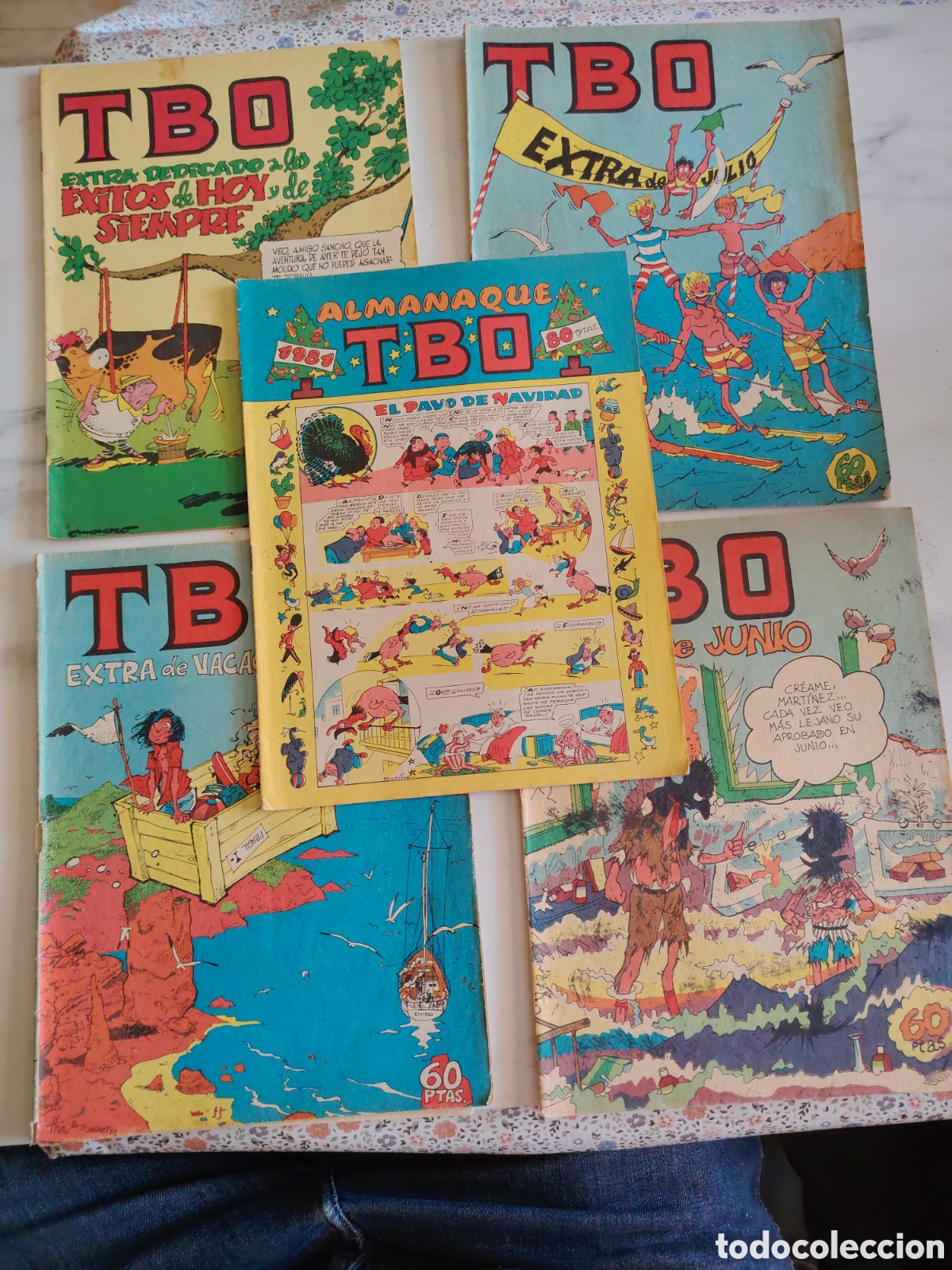 Livros de Banda Desenhada: 5 Extras TBO , Buen estado algun signo de uso
