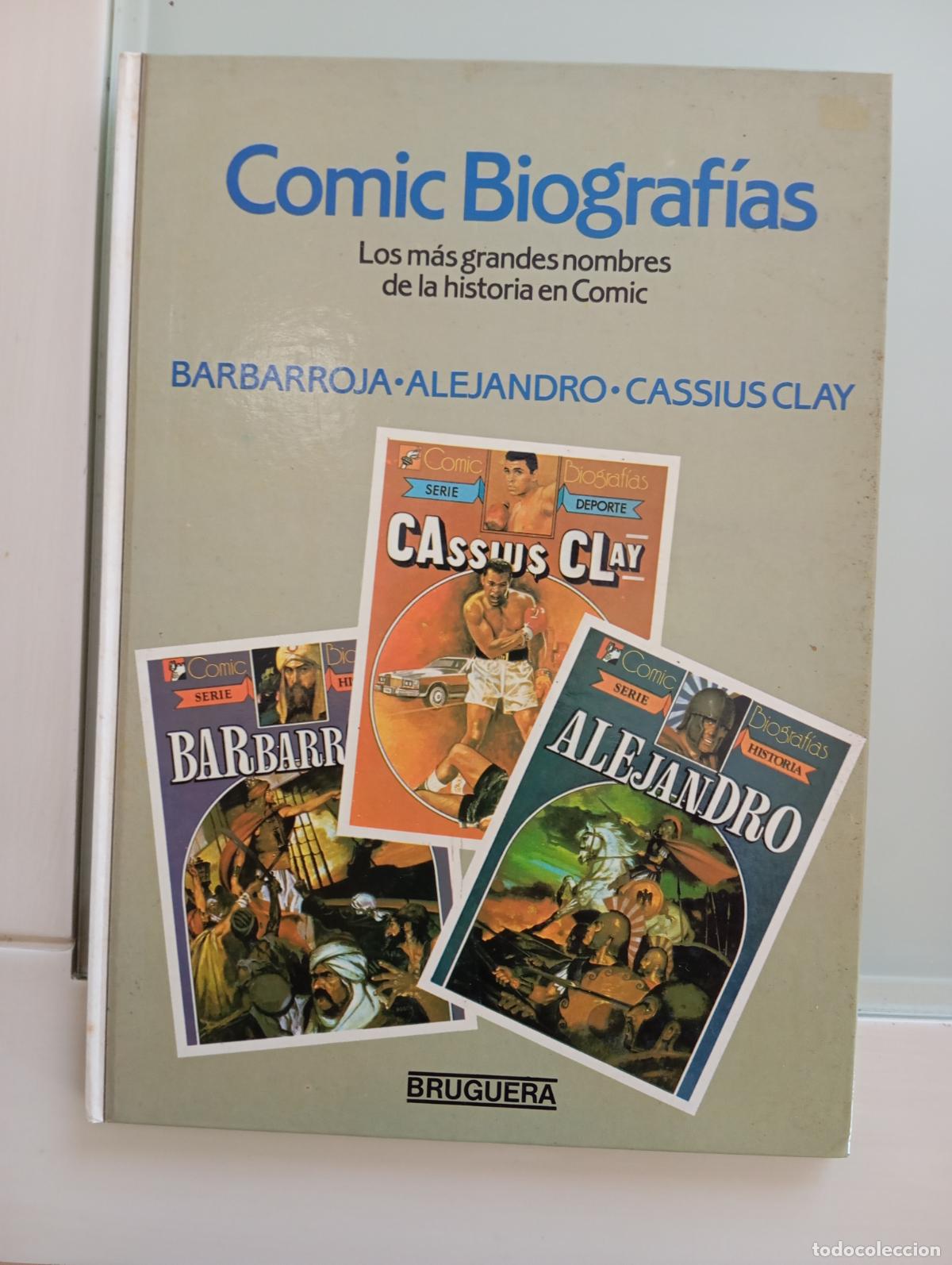 Tebeos: C&oacute;mic Biograf&iacute;as Bruguera (Barbarroja, Alejandro, Cassius Clay)