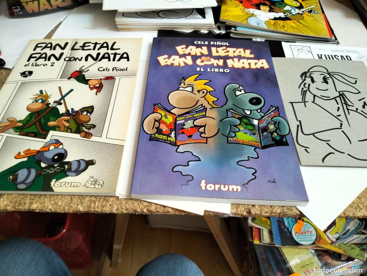 Tebeos: FAN LETAL / FAN CON NATA # LIBRO 1 Y 2 + DIBUJO de CELS PI&Ntilde;OL... mirar fotos y descripci&oacute;n