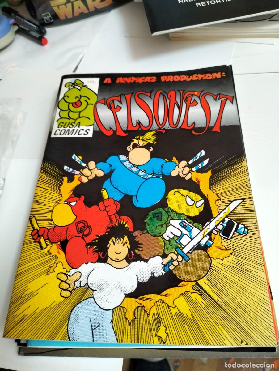 Tebeos: CelsQuest / Antifaz Production / Gusa Comics Roque & Cels Fanhunter Kiusap FIRMADO POR CELS PI&Ntilde;OL.