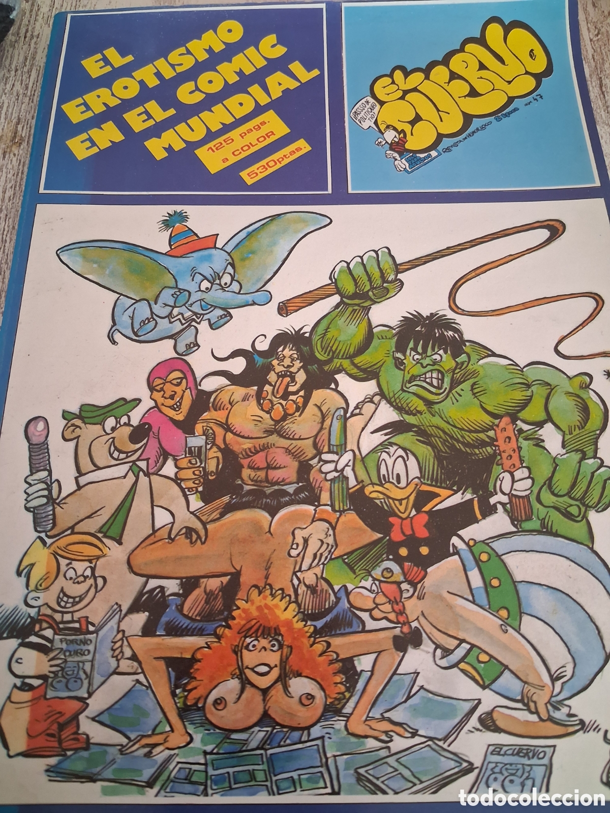 Tebeos: El cuervo. Tomo especial el erotisml en el comic mundial