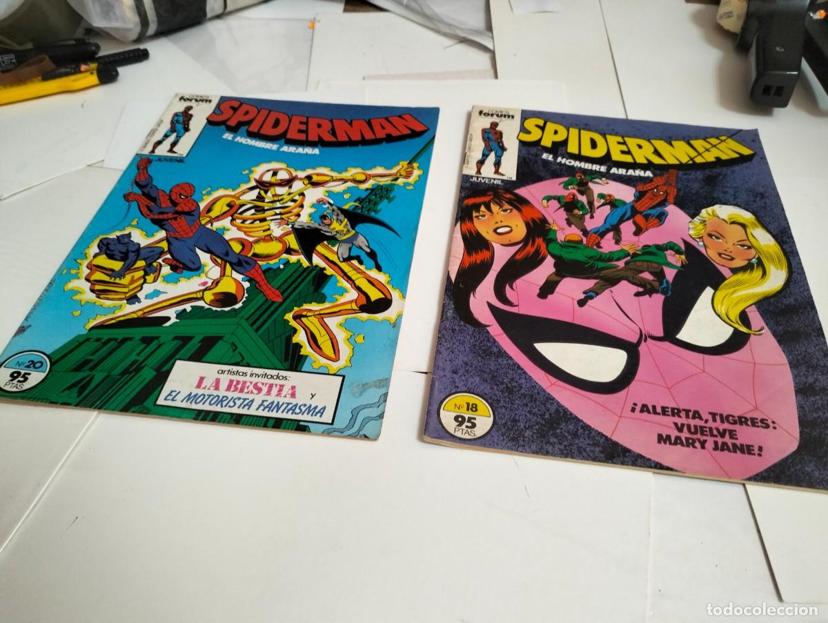 Tebeos: SPIDERMAN vol. 1 ns.# 18 y 20 ( lote 2 n&uacute;meros) FORUM