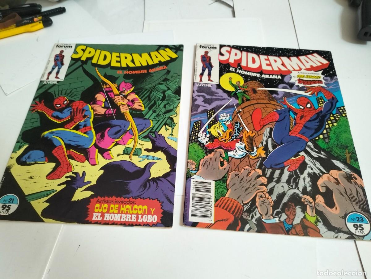 Giornalini: SPIDERMAN vol. 1 ns.# 21 y 23 ( lote 2 n&uacute;meros) FORUM