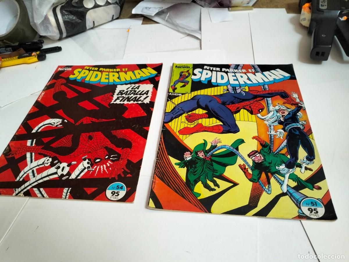 Giornalini: SPIDERMAN vol. 1 ns.# 51. y 54 ( lote 2 n&uacute;meros) FORUM