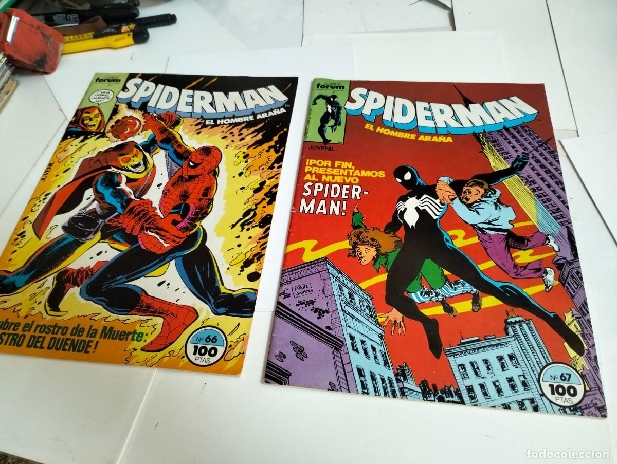 Tebeos: SPIDERMAN vol. 1 ns.# 66. y 67. ( lote 2 n&uacute;meros) FORUM