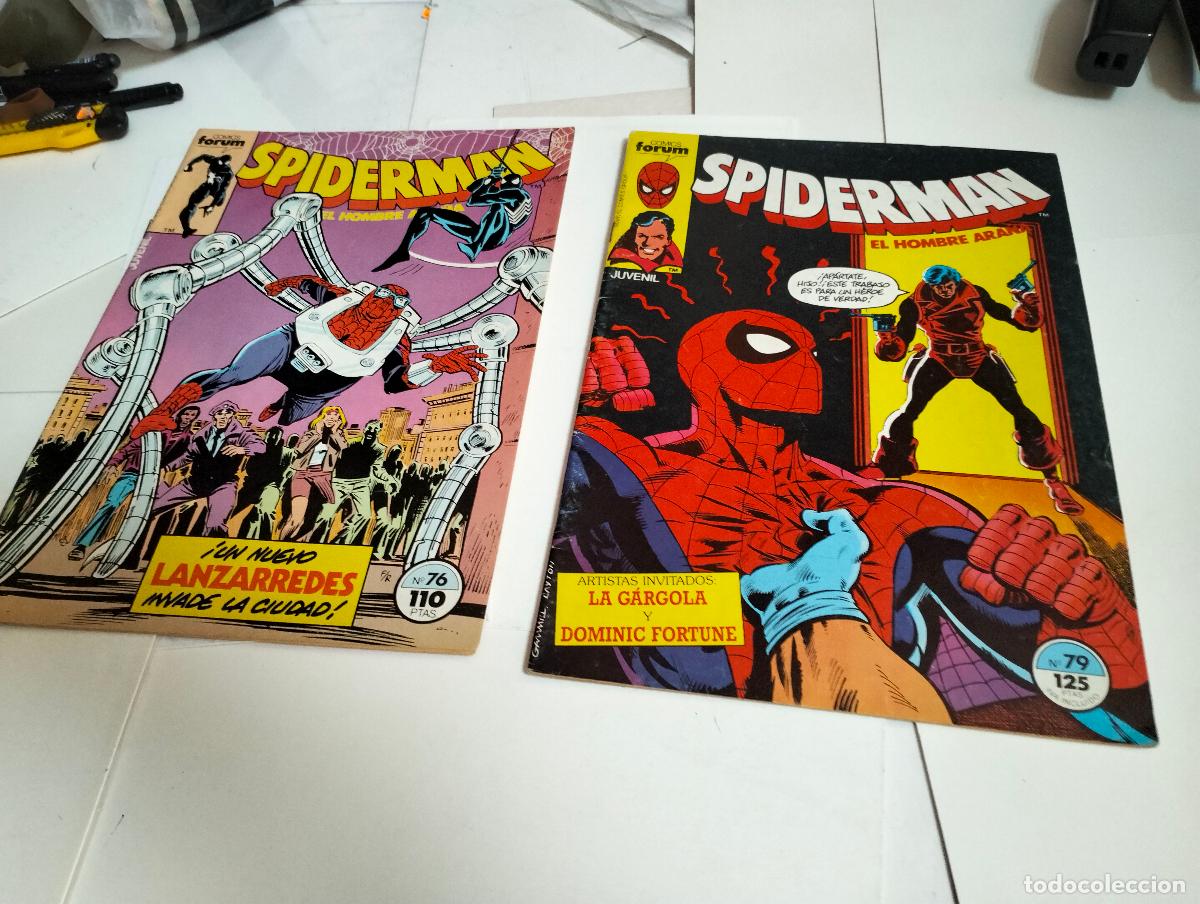 Livros de Banda Desenhada: SPIDERMAN vol. 1 ns.# 76 y 79 . ( lote 2 n&uacute;meros) FORUM
