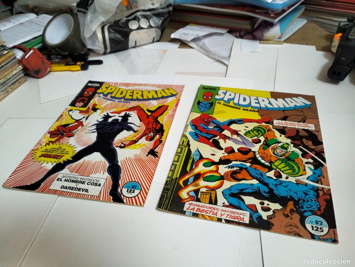 Livros de Banda Desenhada: SPIDERMAN vol. 1 ns.# 81 y 82 . ( lote 2 n&uacute;meros) FORUM