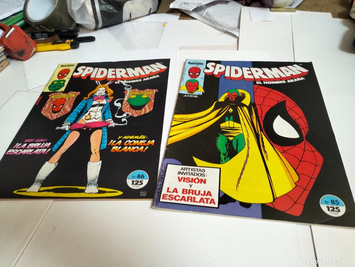 Livros de Banda Desenhada: SPIDERMAN vol. 1 ns.# 85 y 86 . ( lote 2 n&uacute;meros) FORUM