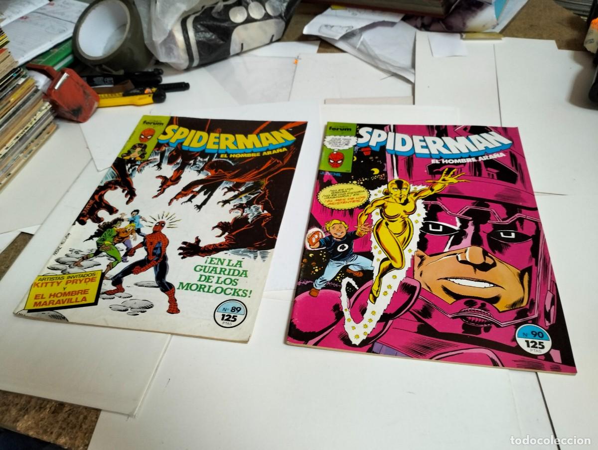 Tebeos: SPIDERMAN vol. 1 ns.# 89 y 90 . ( lote 2 n&uacute;meros) FORUM