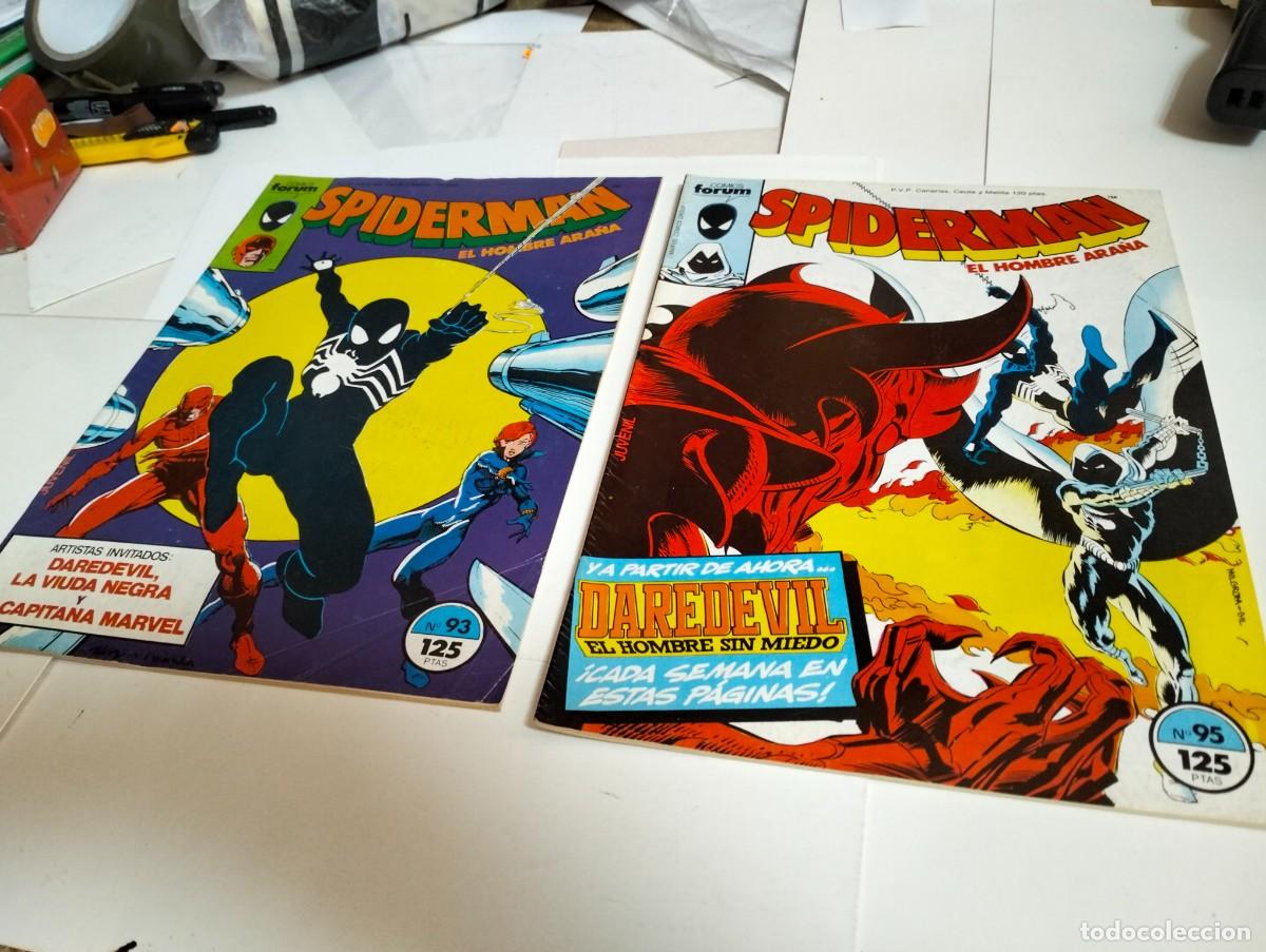 Tebeos: SPIDERMAN vol. 1 ns.# 93 y 95 . ( lote 2 n&uacute;meros) FORUM
