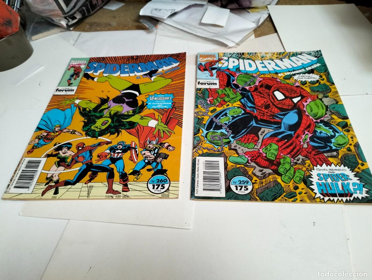 Tebeos: SPIDERMAN vol. 1 ns.# 259, 260. . ( lote 2 n&uacute;meros). FORUM
