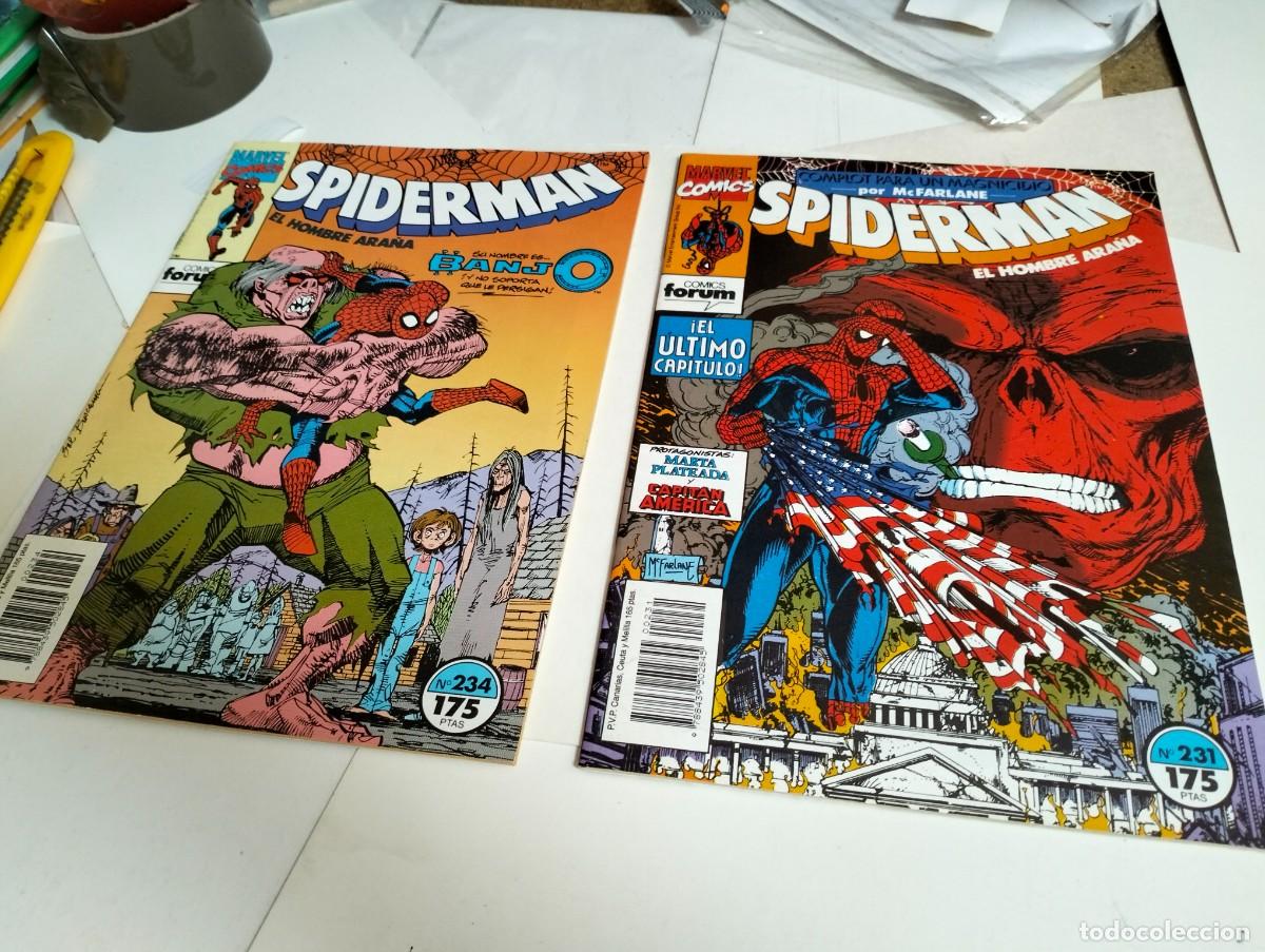 Comics: SPIDERMAN vol. 1 ns.# 231, 234 . . ( lote 2 n&uacute;meros). FORUM