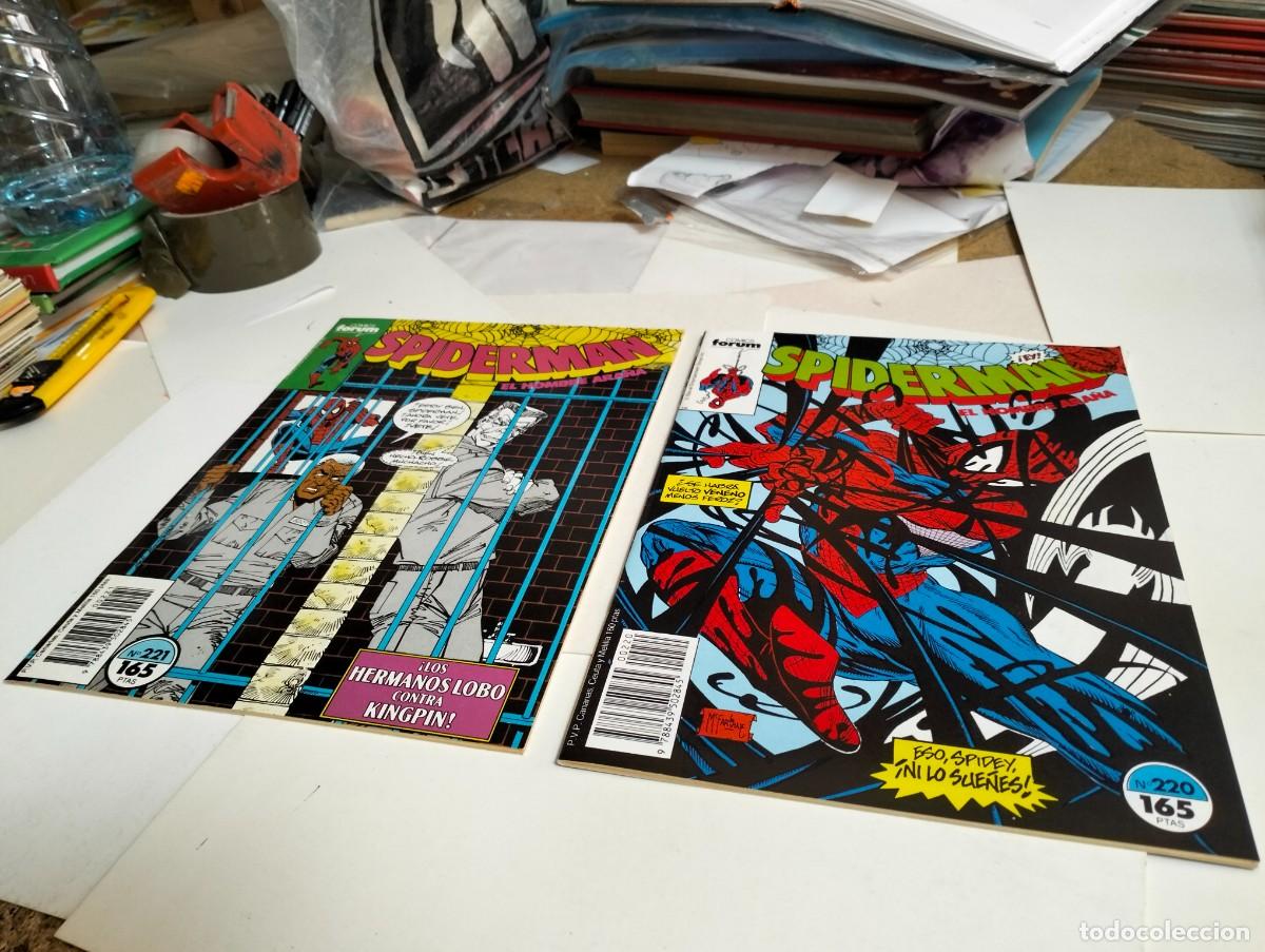 BDs: SPIDERMAN vol. 1 ns.# 220, 221 . . ( lote 2 n&uacute;meros). FORUM