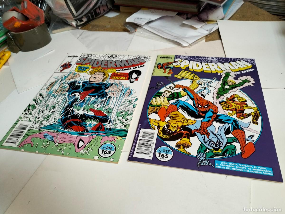 Comics: SPIDERMAN vol. 1 ns.# 216, 217 . . ( lote 2 n&uacute;meros). FORUM