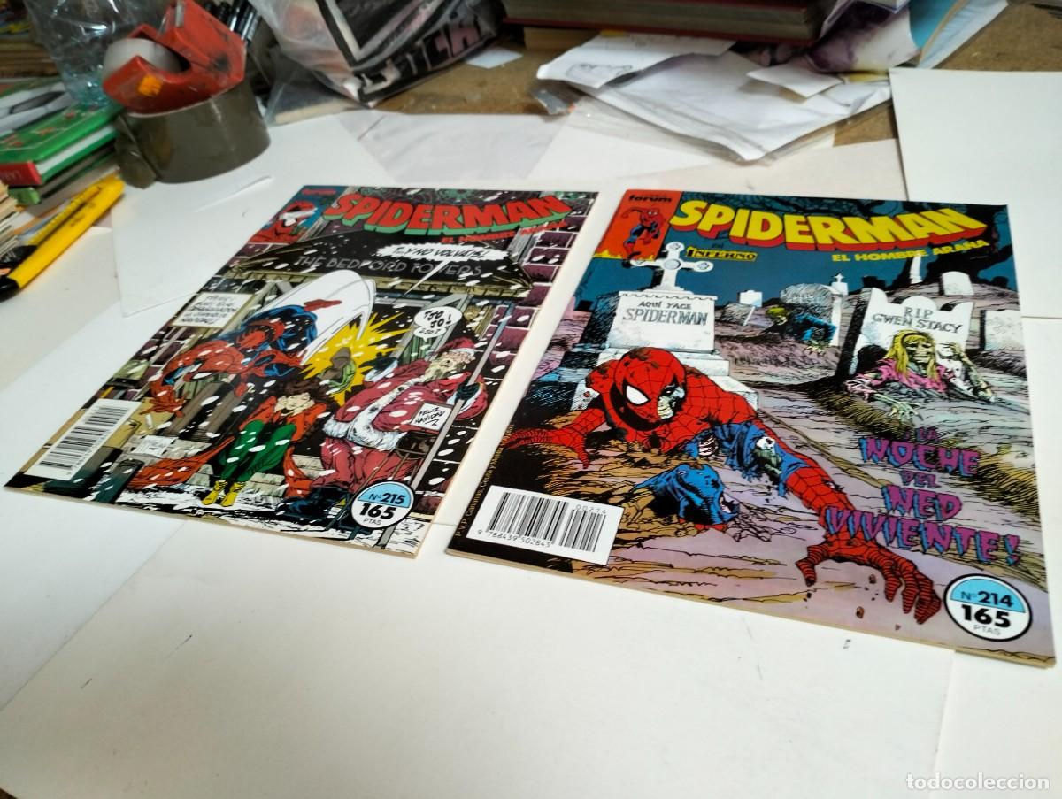 Livros de Banda Desenhada: SPIDERMAN vol. 1 ns.# 214, 215 . . ( lote 2 n&uacute;meros). FORUM