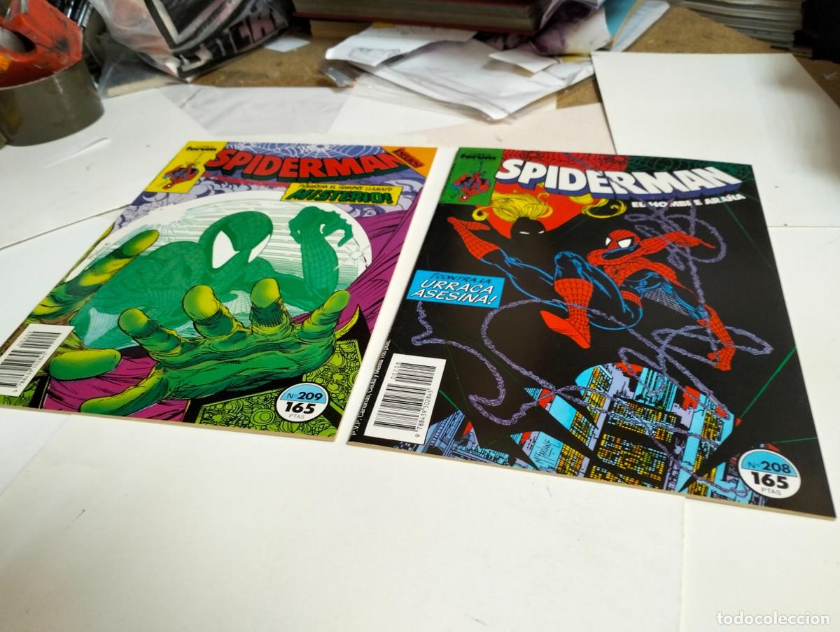 Tebeos: SPIDERMAN vol. 1 ns.# 208, 209 . . ( lote 2 n&uacute;meros). FORUM