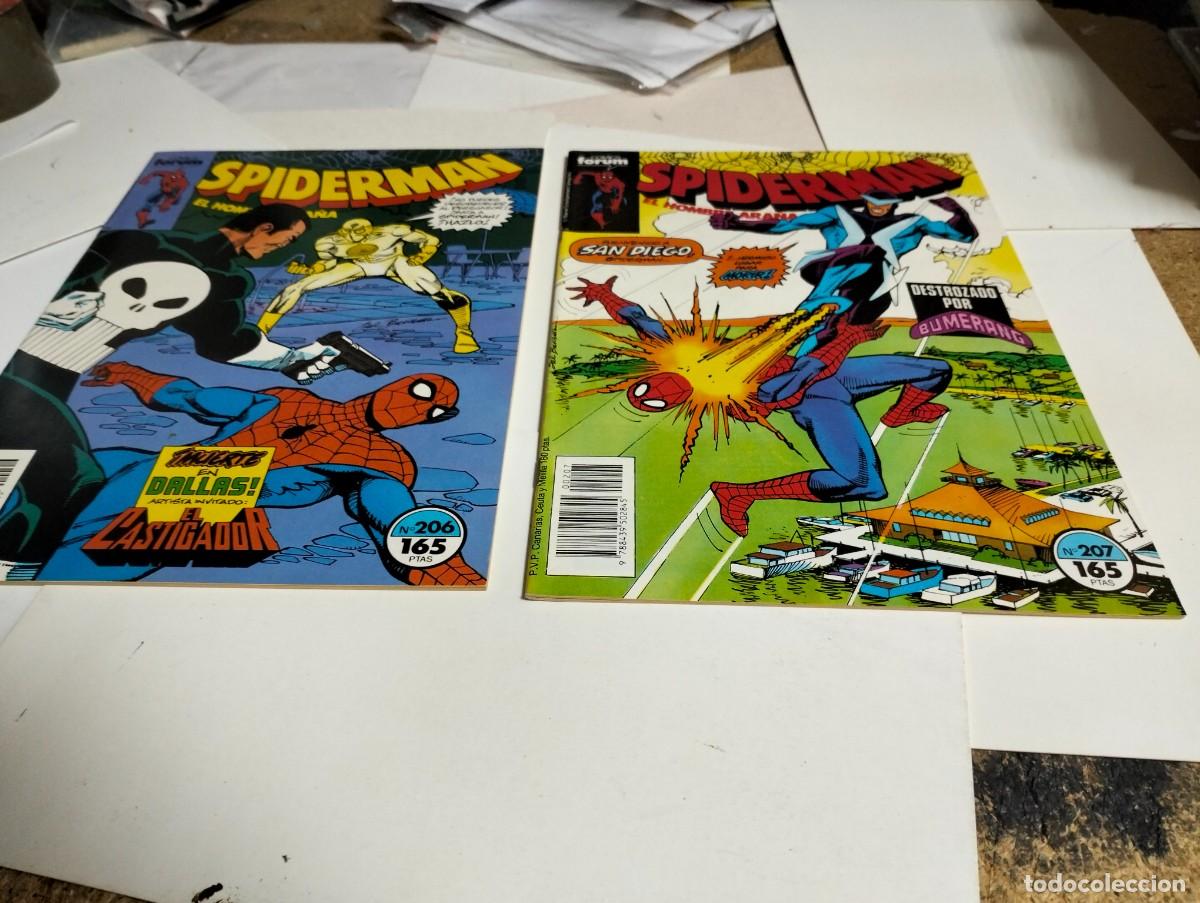 Tebeos: SPIDERMAN vol. 1 ns.# 206, 207 . . ( lote 2 n&uacute;meros). FORUM