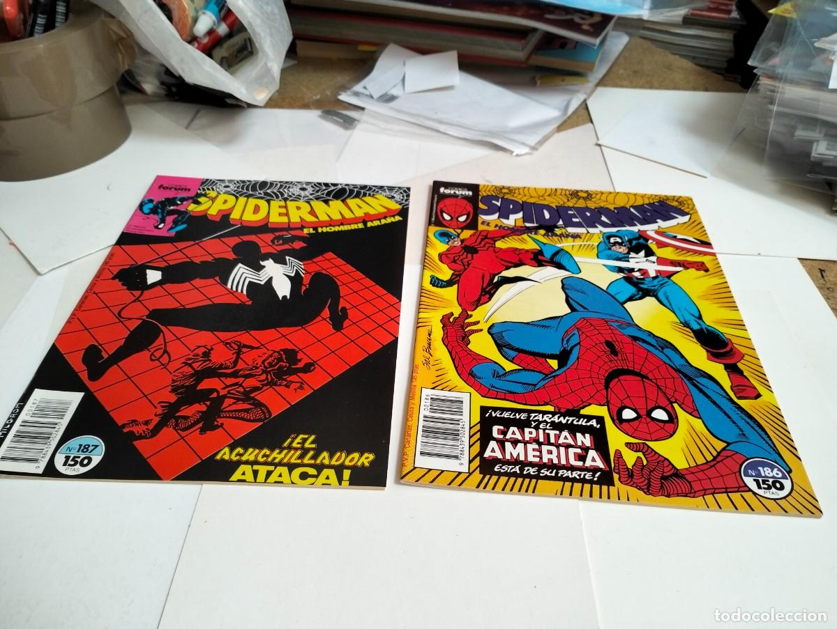 Tebeos: SPIDERMAN vol. 1 ns.# 186, 187 . . ( lote 2 n&uacute;meros). FORUM