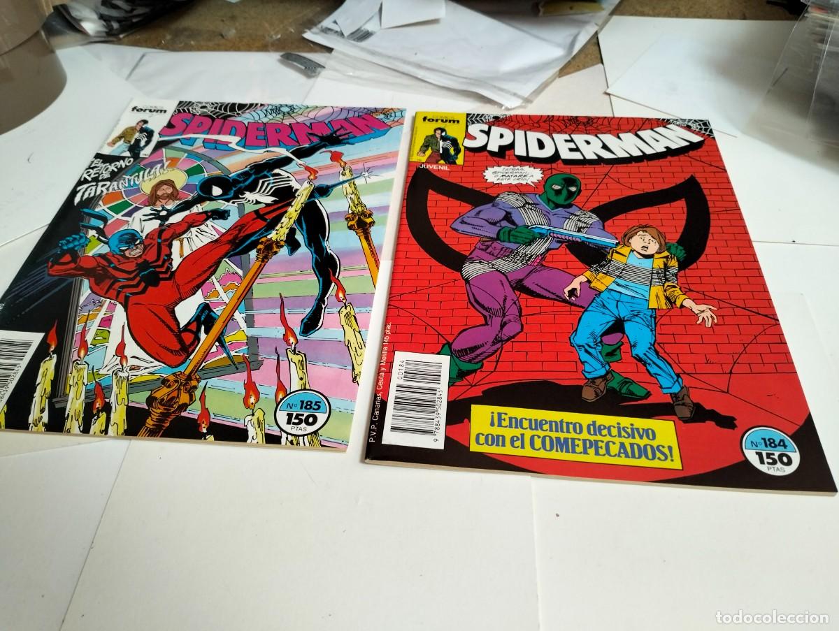 Tebeos: SPIDERMAN vol. 1 ns.# 184, 185 . . ( lote 2 n&uacute;meros). FORUM