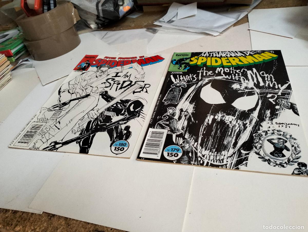 Tebeos: SPIDERMAN vol. 1 ns.# 179, 180 . . ( lote 2 n&uacute;meros). FORUM