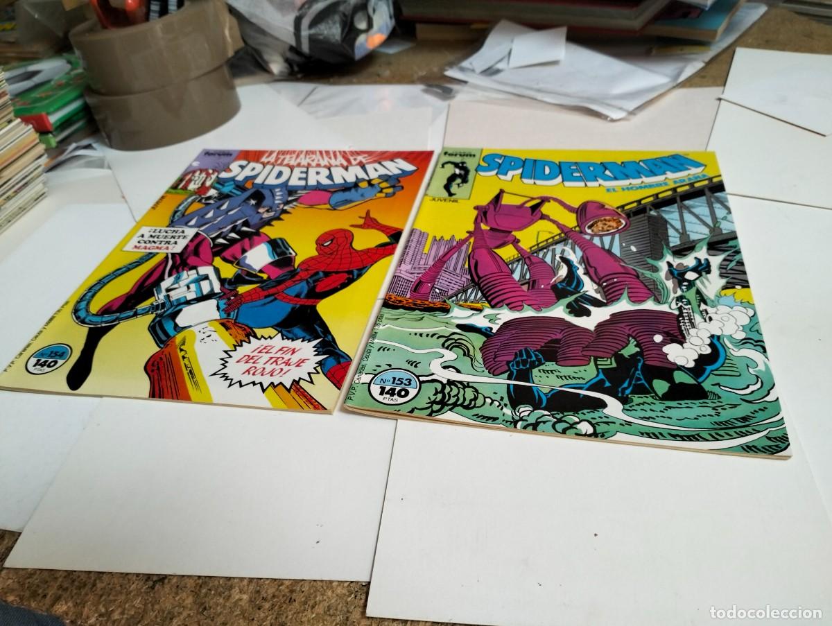 Tebeos: SPIDERMAN vol. 1 ns.# 153 , 154 . . ( lote 2 n&uacute;meros). FORUM