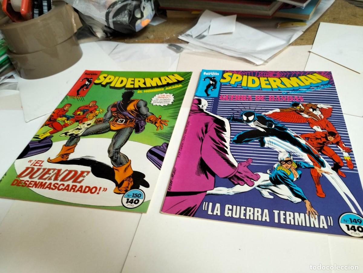 Tebeos: SPIDERMAN vol. 1 ns.# 149 , 150 . . ( lote 2 n&uacute;meros). FORUM