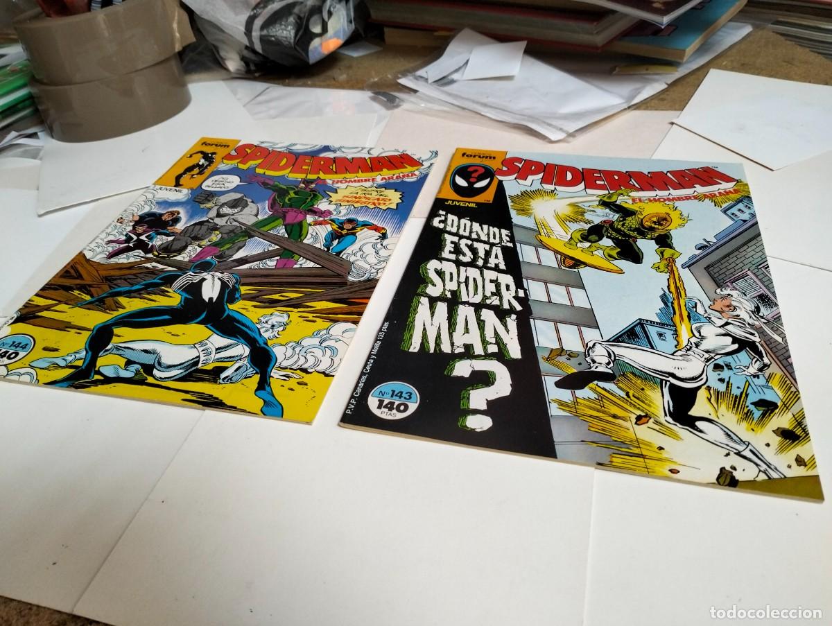 Comics: SPIDERMAN vol. 1 ns.# 143 , 144 . . ( lote 2 n&uacute;meros). FORUM