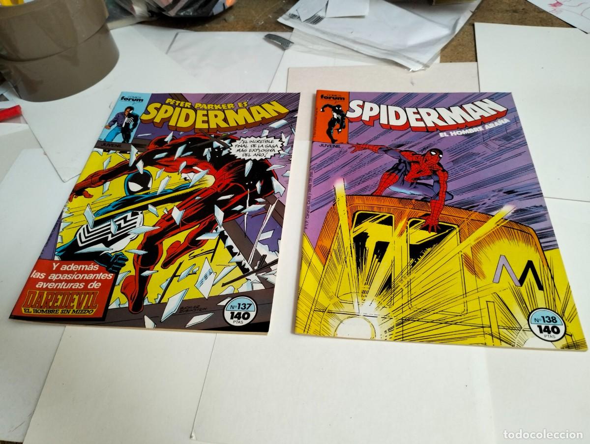 Livros de Banda Desenhada: SPIDERMAN vol. 1 ns.# 137 , 138 . . ( lote 2 n&uacute;meros). FORUM