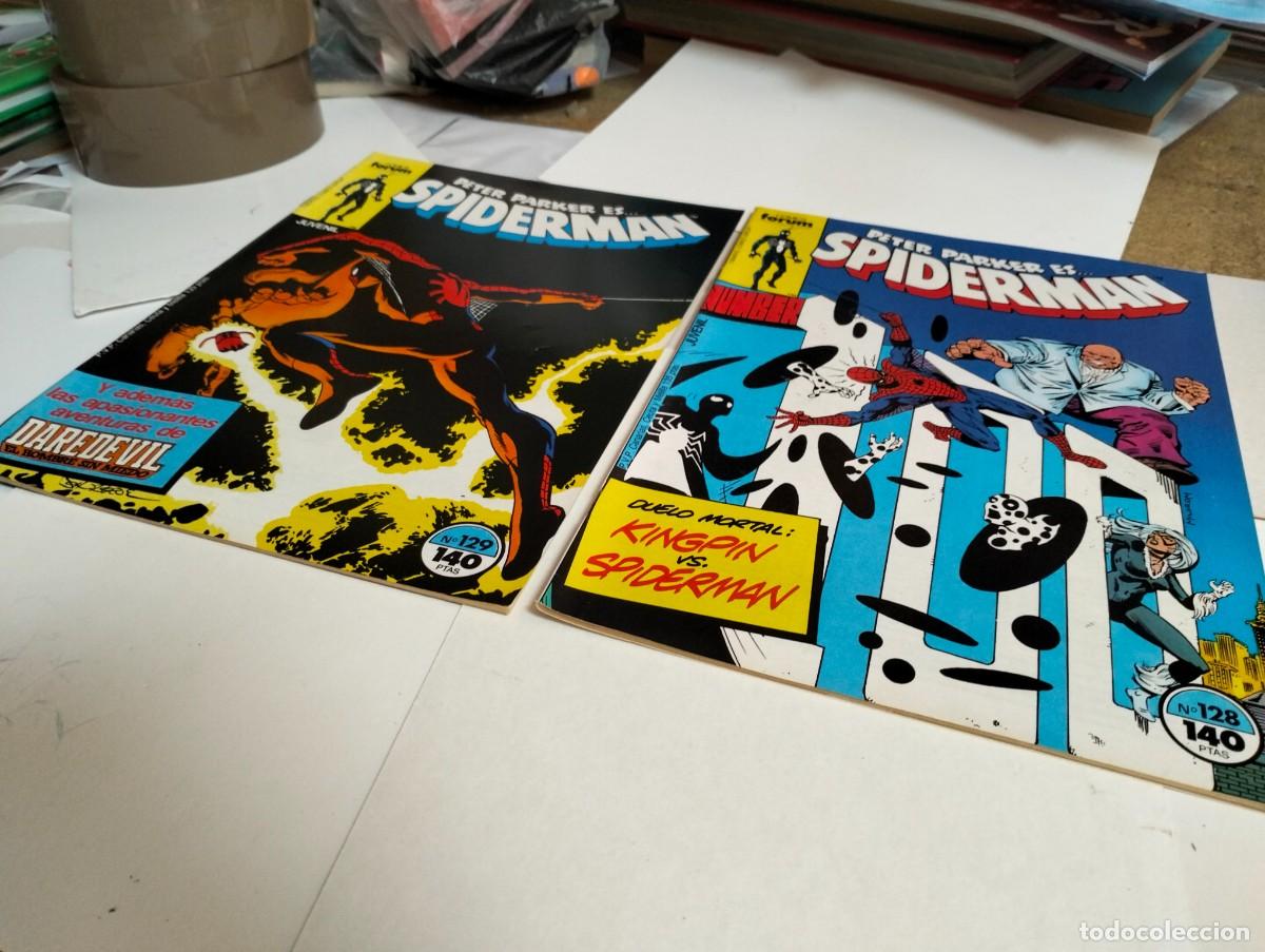Tebeos: SPIDERMAN vol. 1 ns.# 128 , 129. . . ( lote 2 n&uacute;meros). FORUM