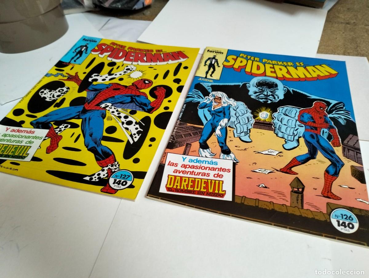 Tebeos: SPIDERMAN vol. 1 ns.# 126 , 127. . . ( lote 2 n&uacute;meros). FORUM