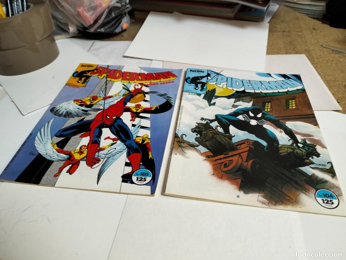 BDs: SPIDERMAN vol. 1 ns.# 104 , 105 . . ( lote 2 n&uacute;meros). FORUM