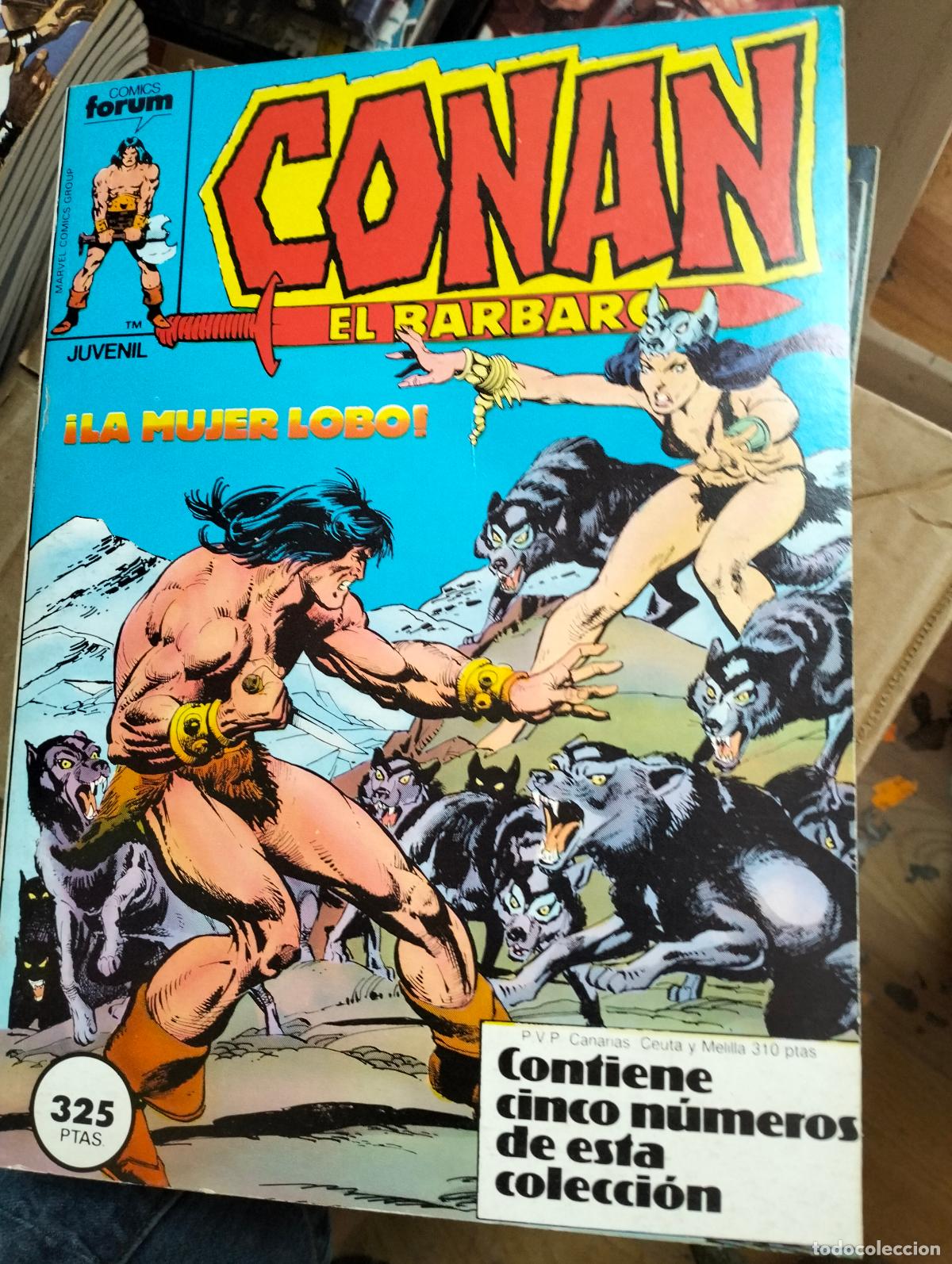 Tebeos: CONAN vol.1 RETAPADO CON LOS N&Uacute;MEROS #. 91, 92, 93, 94, 95 FORUM