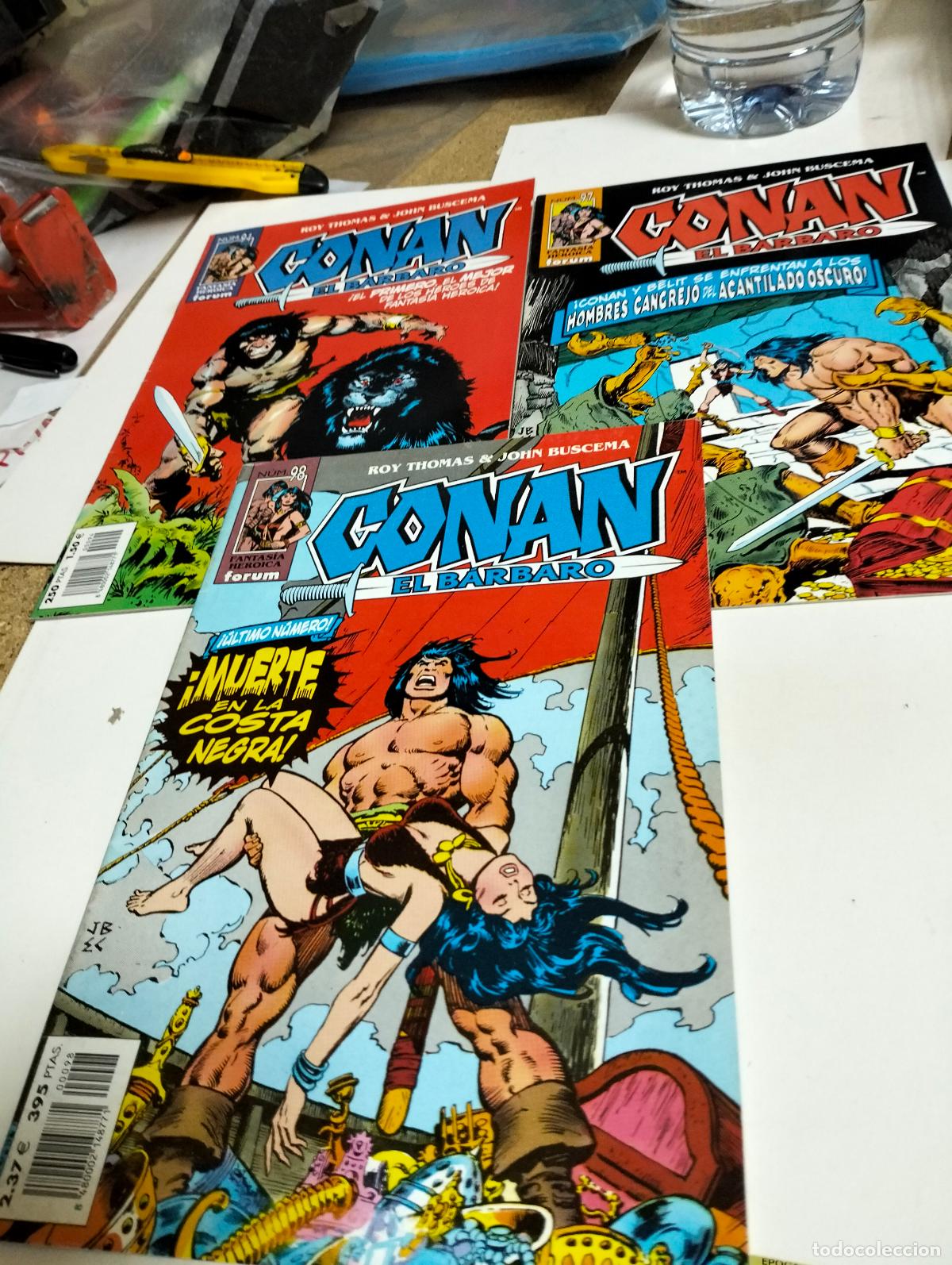 Tebeos: CONAN el B&Aacute;RBARO # 94, 97, 98 ( LOTE 3 N&Uacute;MEROS) FORUM.