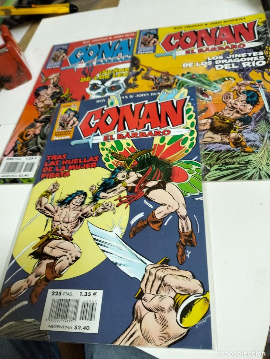 Tebeos: CONAN el B&Aacute;RBARO # 61, 62, 63 ( LOTE 3 N&Uacute;MEROS) FORUM.