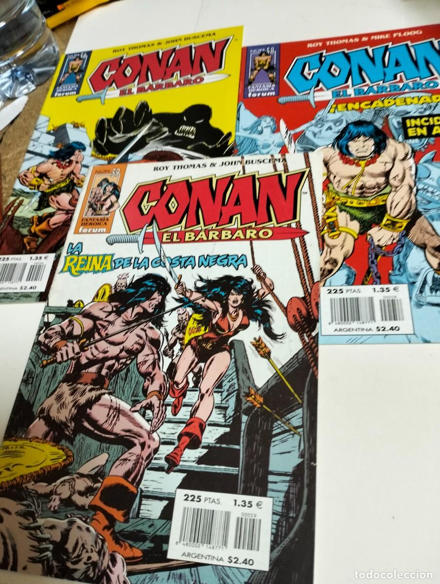 Tebeos: CONAN el B&Aacute;RBARO #. 56, 58, 59 ( LOTE 3 N&Uacute;MEROS) FORUM.