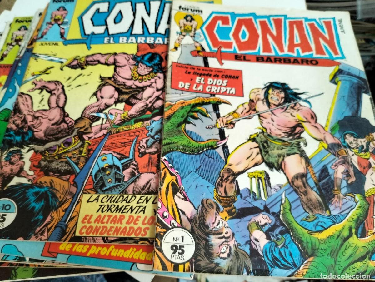Tebeos: CONAN el B&Aacute;RBARO vol.1 #. 1,2,3,4,5,6,7,8,9,10 ( LOTE 10 N&Uacute;MEROS ) FORUM...MIRAR FOTOS.