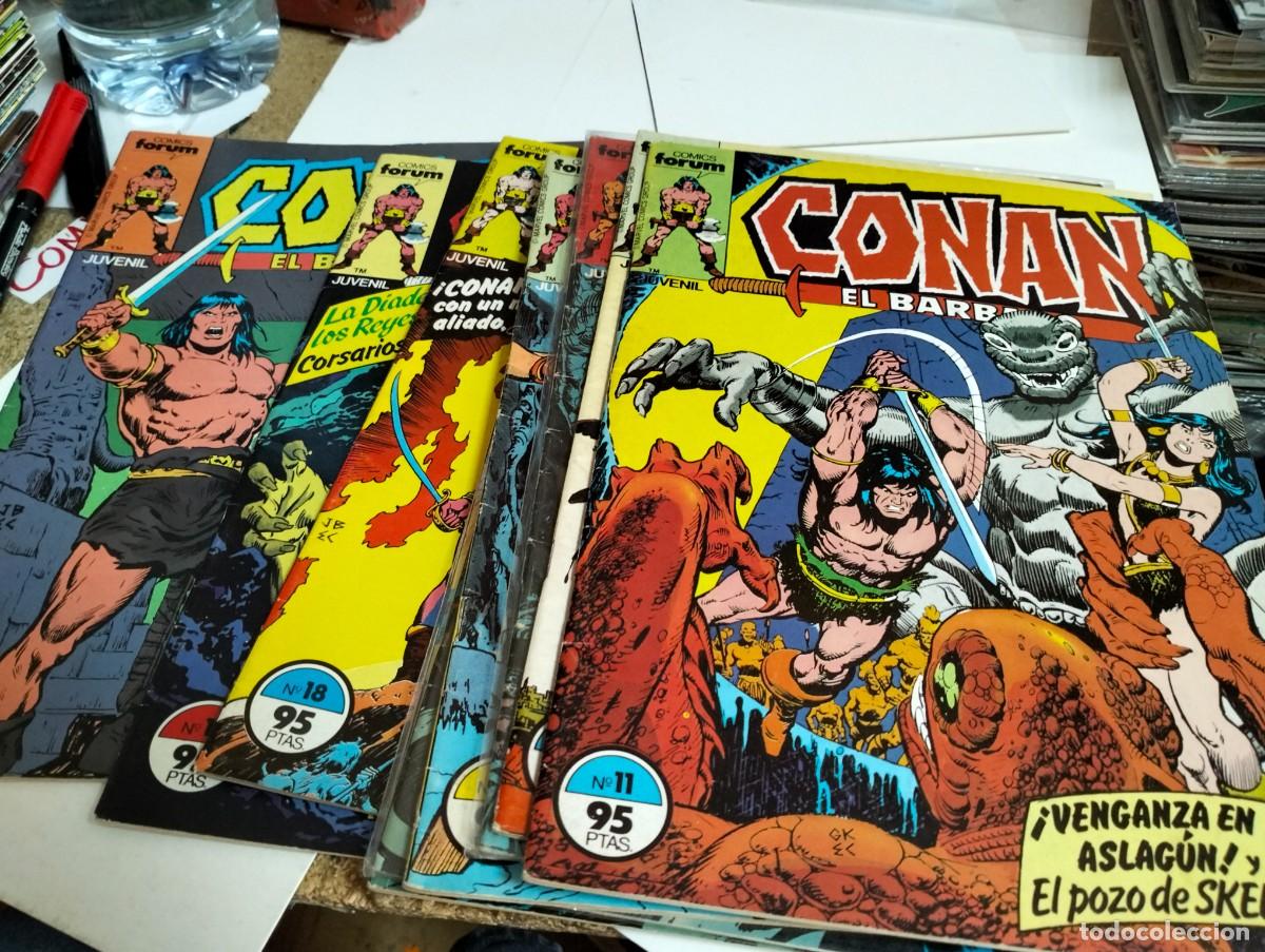 BDs: CONAN el B&Aacute;RBARO vol.1 #. 11,12,13,14,15,16,17,18,19,20 ( LOTE 10 N&Uacute;MEROS ) FORUM...MIRAR FOTOS.