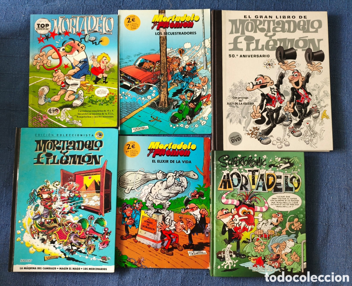 Tebeos: Lote de 6 Tomos Mortadelo y Filem&oacute;n.