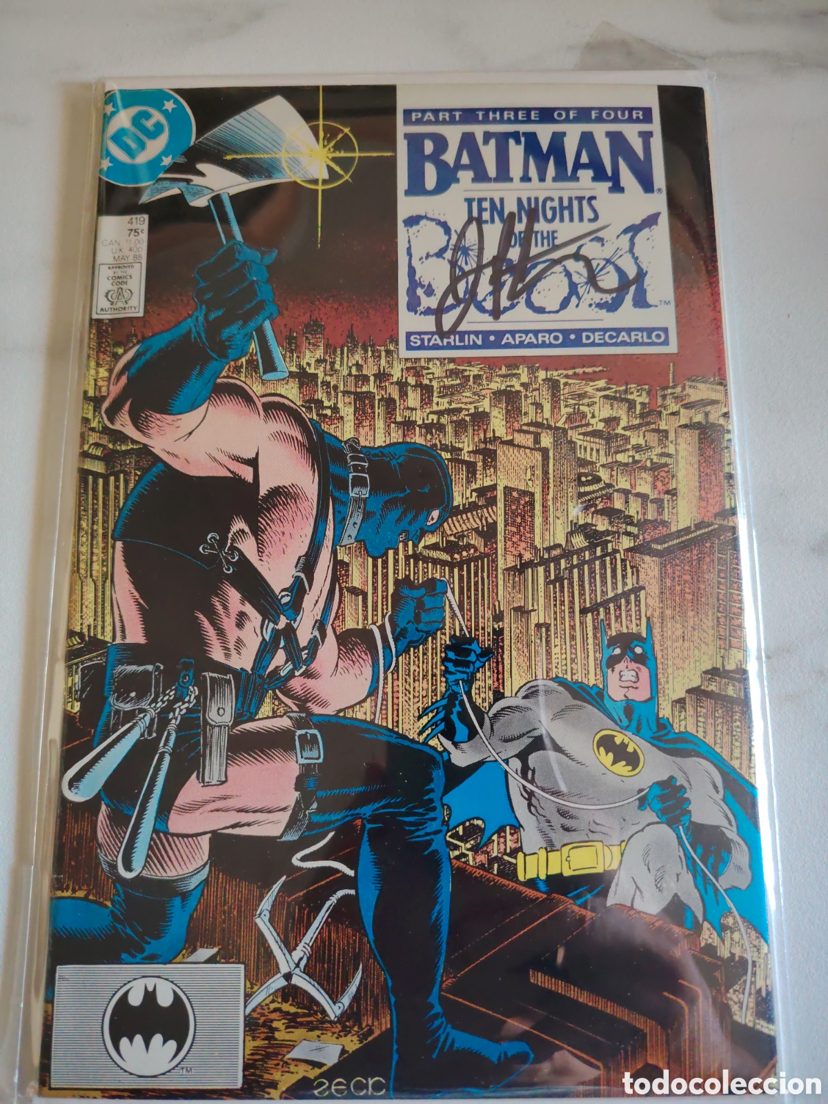 Tebeos: Super portada de Batman, Firmada por Jim Starlin