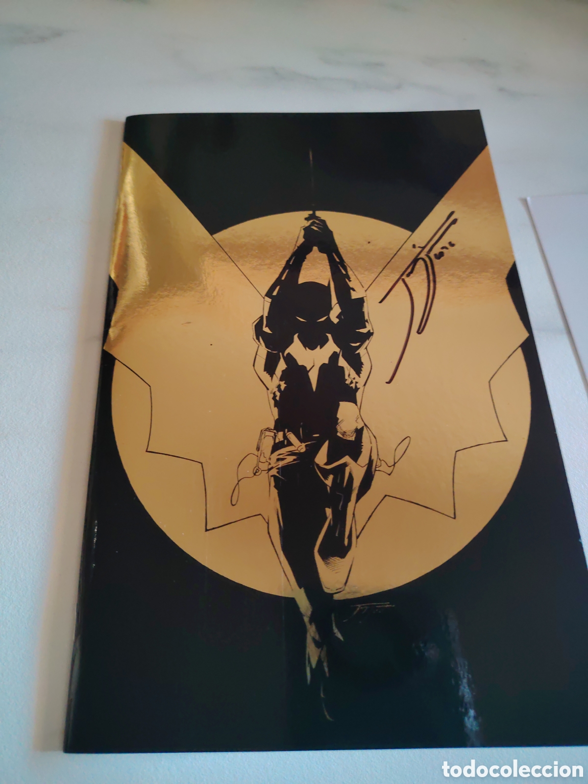 Tebeos: Portada variant, Oro de Batman All in. Castellano Firmada por Jorge Jim&eacute;nez