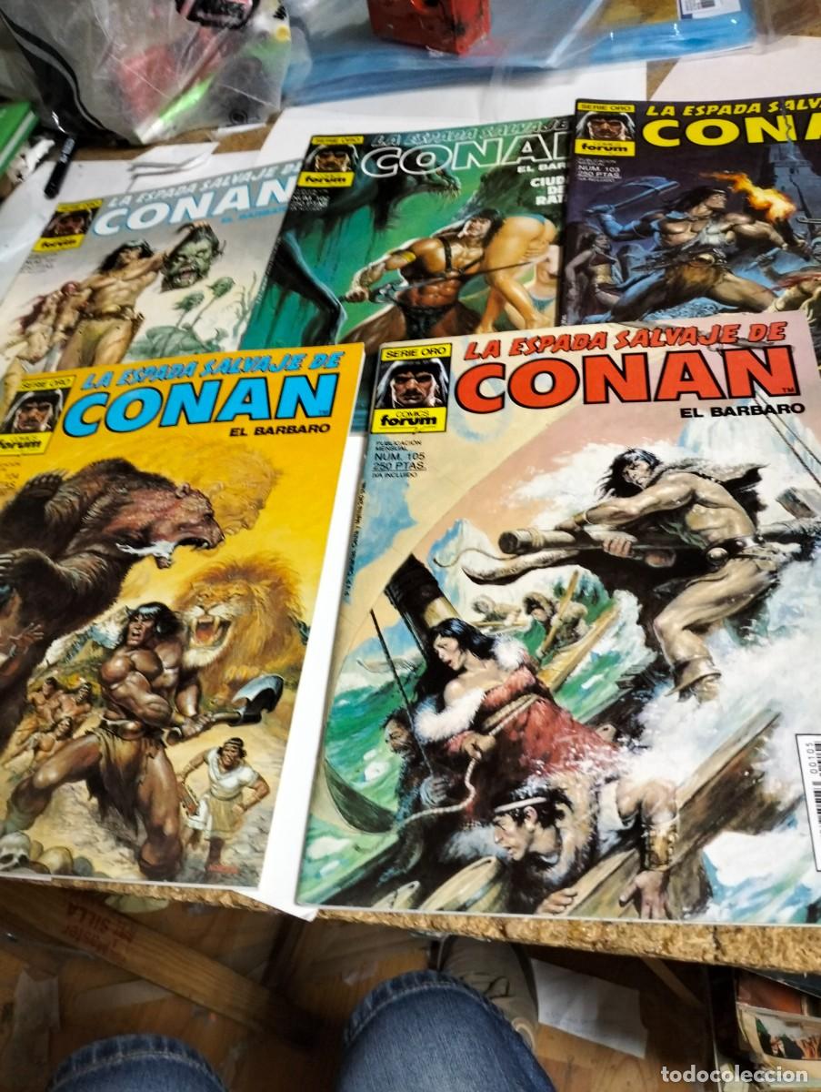 Giornalini: LA ESPADA SALVAJE DE CONAN 1&deg; EDICI&Oacute;N #. 101, 102, 103, 104. 105. ( LOTE 5 N&Uacute;MEROS) PLANETA