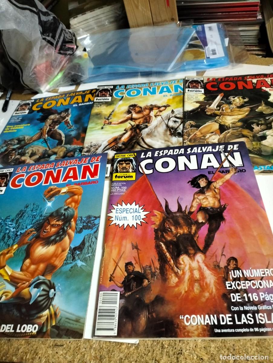 Giornalini: LA ESPADA SALVAJE DE CONAN 1&deg; EDICI&Oacute;N #. 96, 97, 98, 99, 100 ( LOTE 4 N&Uacute;MEROS) PLANETA