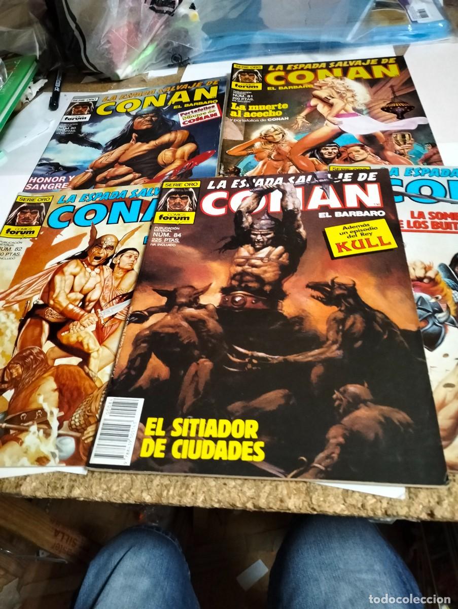 Giornalini: LA ESPADA SALVAJE DE CONAN 1&deg; EDICI&Oacute;N #. 80, 81, 82, 83, 84. ( LOTE 5 N&Uacute;MEROS) PLANETA