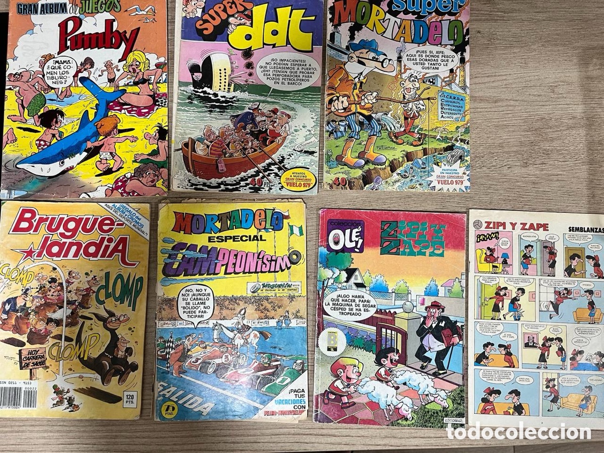 Livros de Banda Desenhada: Lote 7 tebeos a&ntilde;os 80/90