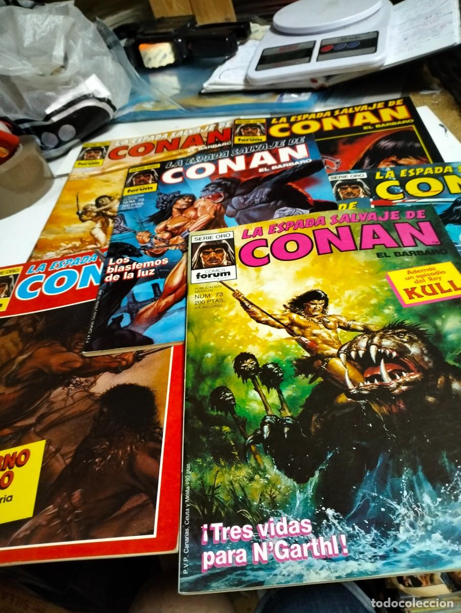 Tebeos: LA ESPADA SALVAJE DE CONAN... 1&deg; EDICI&Oacute;N #. 67, 68, 69, 70, 71, 72, 73 ( LOTE 7. N&Uacute;MEROS) PLANETA