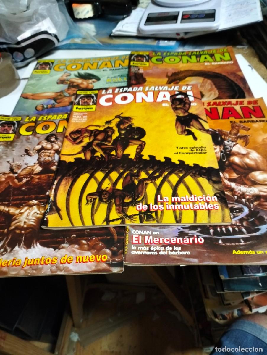 Giornalini: LA ESPADA SALVAJE DE CONAN... 1&deg; EDICI&Oacute;N #. 63, 64, 65, 66, ( LOTE 5. N&Uacute;MEROS) PLANETA