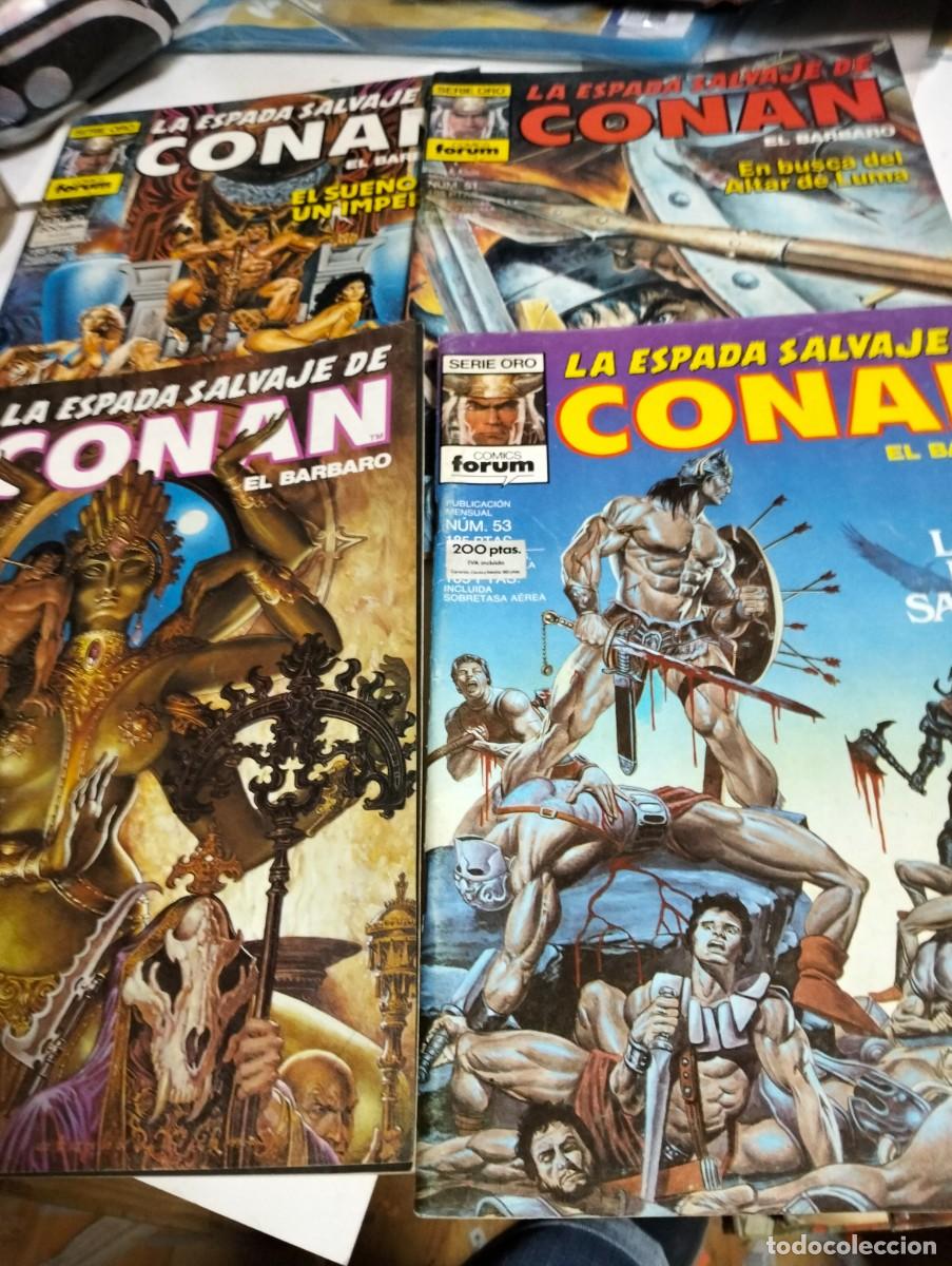 Giornalini: LA ESPADA SALVAJE DE CONAN... 1&deg; EDICI&Oacute;N #. 50, 51 ,52, 53 ( LOTE 4 N&Uacute;MEROS) PLANETA
