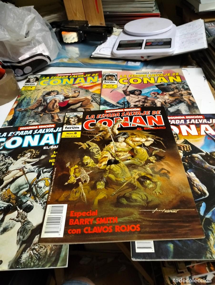 Giornalini: LA ESPADA SALVAJE DE CONAN... 2&deg; EDICI&Oacute;N #. 6, 7, 8, 10, 24 ( LOTE 5 N&Uacute;MEROS) PLANETA