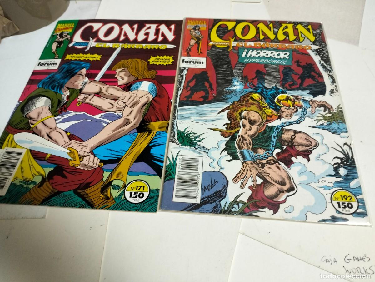 Tebeos: CONAN el B&Aacute;RBARO.. Vol. 1 .. #. 171 y 192 ( lote 2 n&uacute;meros ) FORUM