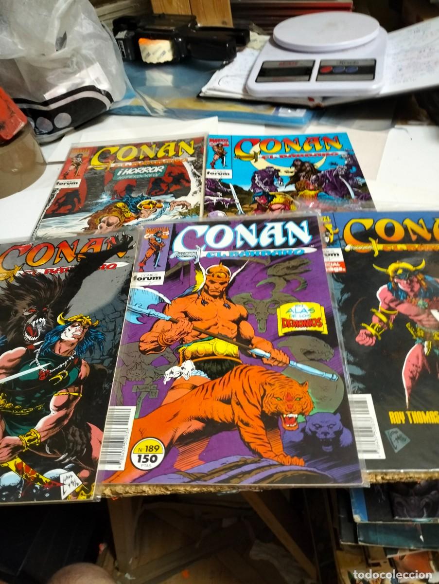 Tebeos: CONAN el B&Aacute;RBARO.. Vol. 1 .. # 184, 188, 189, 190, 192 ( lote 5 n&uacute;meros ) FORUM